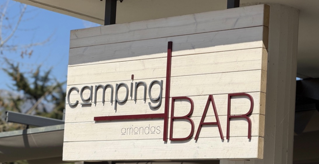 Cartel Camping Bar Arriondas